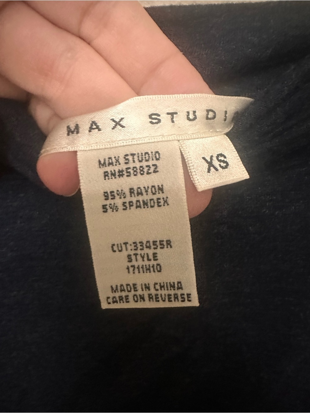 Max Studio Navy Two-Piece Top and Skirt Size XS Y2k - Picture 5 of 8
